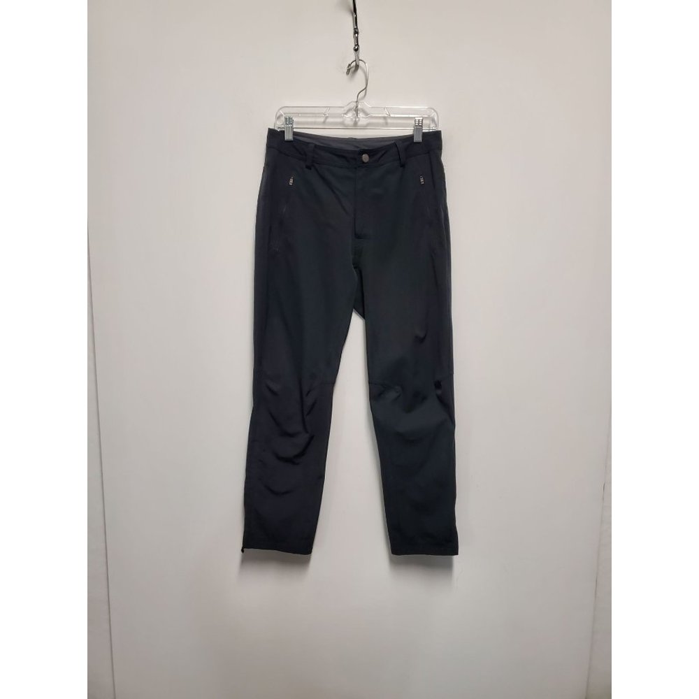 REI WOMEN’S PETITE 10 HIKING PANT BLACK ZIPPER BOTTOM CUFFS